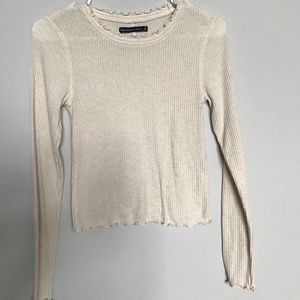 abercrombie & fitch crop top long sleeve